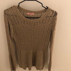 Brown Cable knit sweater